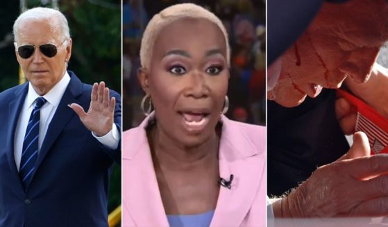 MSNBC's Joy Reid, center, compared President Joe Biden's latest bout with COVID-19 to the assassination attempt of former President Donald Trump.