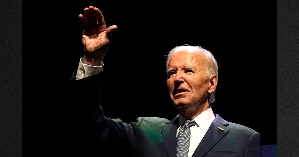 President Joe Biden waves on stage during an event in Las Vegas, Nevada, Tuesday.