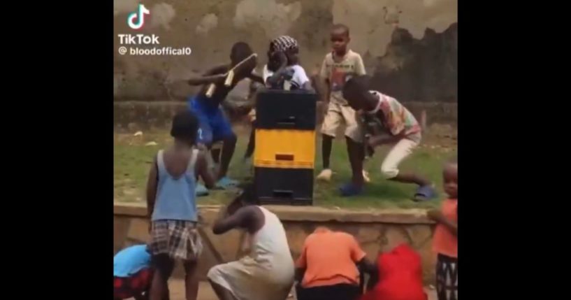 Children in Uganda re-enact the attempted assassination of former President Donald Trump.