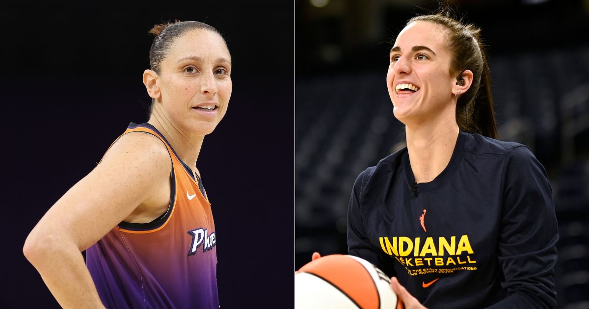 On Sunday, Indiana Fever rookie Caitlin Clark, right, played through a migraine to defeat the Phoenix Mercury. Mercury veteran Diana Taurasi, left, had been a vocal critic of Clark.