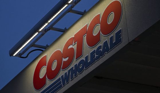 The Costco Wholesale Corp. logo is displayed in Hawthorne, California, on June 12.