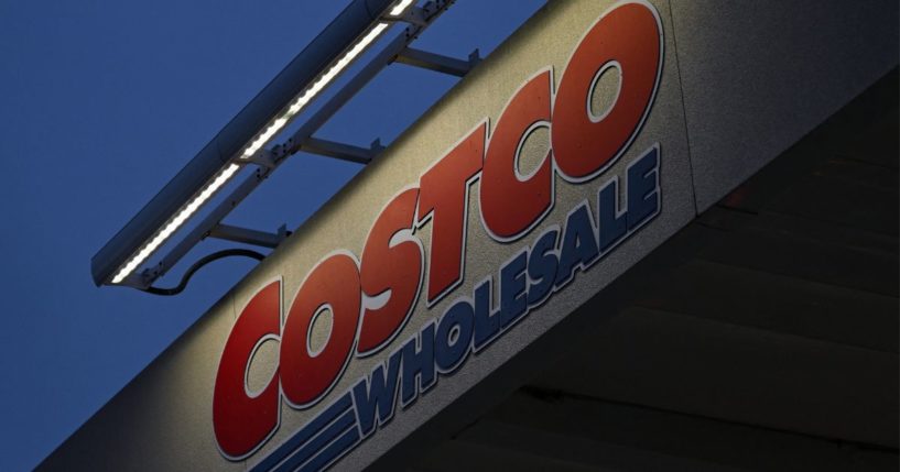 The Costco Wholesale Corp. logo is displayed in Hawthorne, California, on June 12.