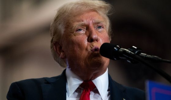 Former President Donald Trump speaks during a rally in St. Cloud, Minnesota, on Saturday.