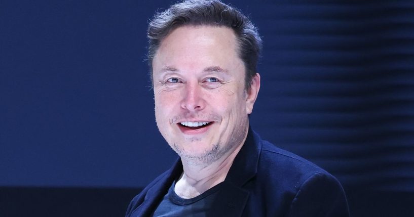 Elon Musk attends "Exploring the New Frontiers of Innovation: Mark Read in Conversation with Elon Musk" session during the Cannes Lions International Festival Of Creativity 2024 - Day Three in Cannes, France, on June 19.