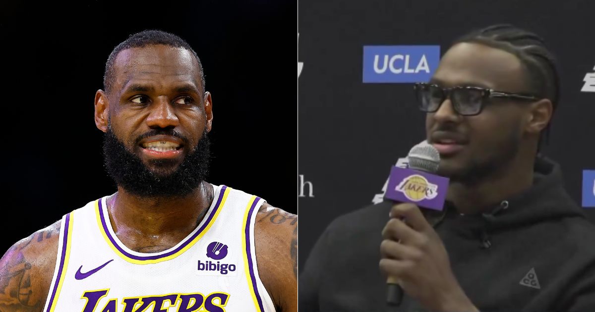 Watch: Bronny James Under Fire for Saying He ‘Never Thought’ of Playing with LeBron After Being Drafted by Lakers