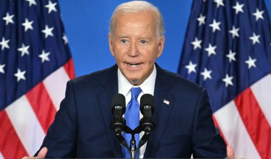 President Joe Biden speaks during a news conference at the close of the 75th NATO Summit in Washington, D.C., on Thursday.