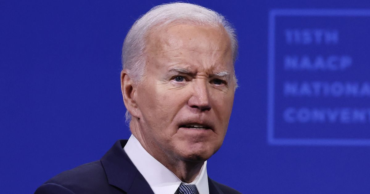 President Joe Biden speaks at the 115th NAACP National Convention at the Mandalay Bay Convention Center in Las Vegas on Tuesday.