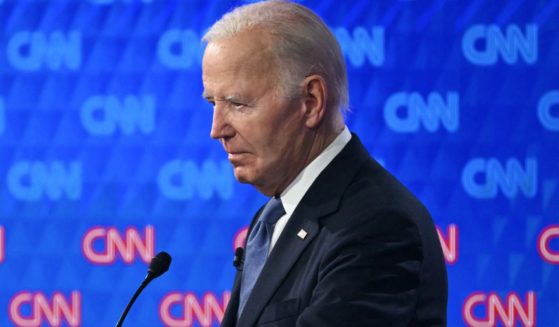 President Joe Biden participates in the first presidential debate of the 2024 elections against former President Donald Trump in Atlanta, Georgia, on Thursday.