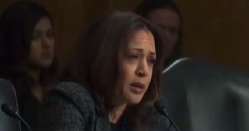 In a clip from 2018, then-Sen. Kamala Harris compared U.S. Immigration and Customs Enforcement with the KKK.