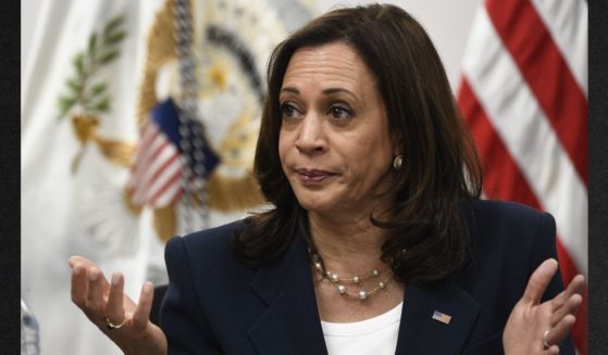 Vice President Kamala Harris is seen during her lone visit to the U.S. southern border in El Paso, Texas, in June of 2021.