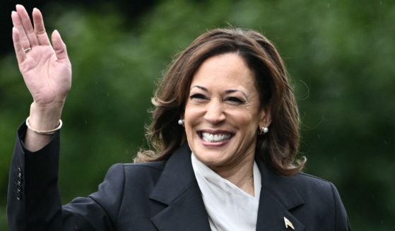 Vice President Kamala Harris arrives for an event honoring National Collegiate Athletic Association championship teams from the 2023-2024 season, on the South Lawn of the White House in Washington, D.C., on Monday.