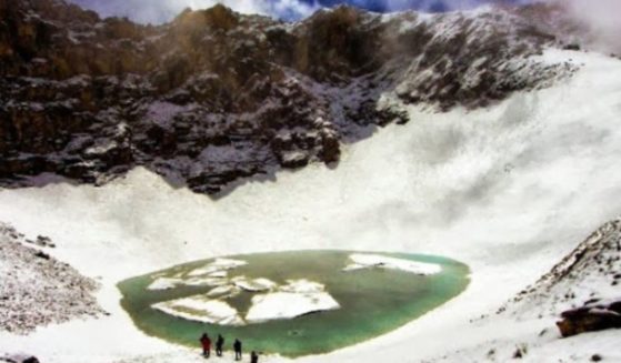 Roopkund Lake, a remote lake in the Himalayas, became famous after 500 skeletons were discovered in the lake, with up to 400 more believed to be in the general area.