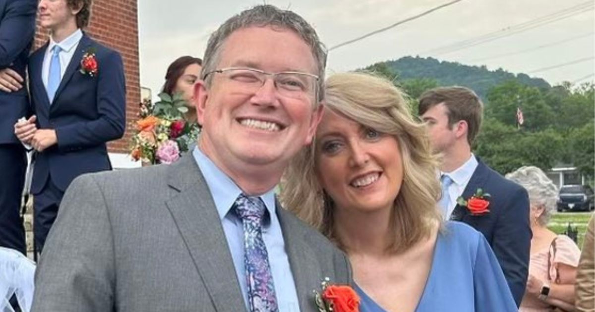 Rep. Thomas Massie is seen with his wife, Rhonda.
