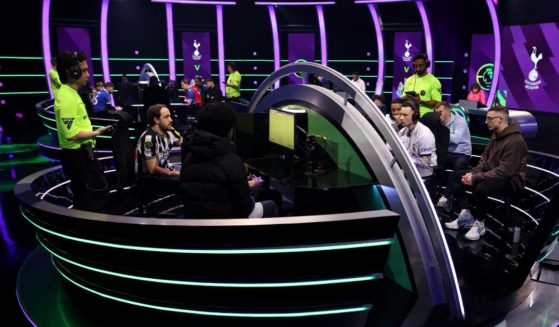 A general view of the action during the ePremier League Finals at Elstree Studios.