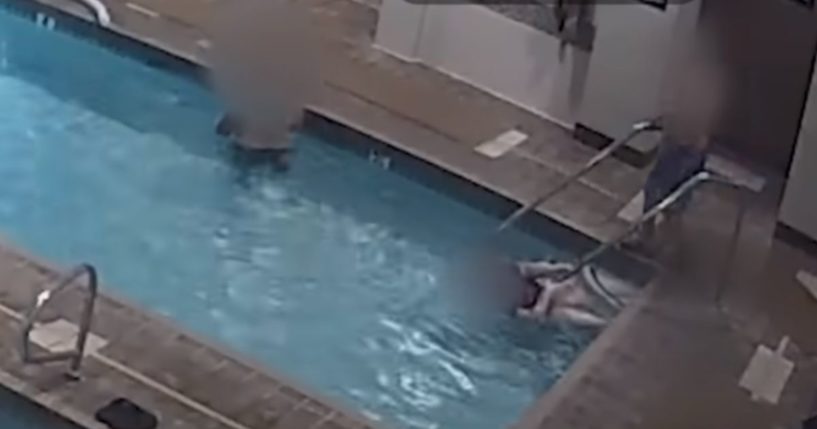 A woman seen shortly before being found dead from drowning in the Las Vegas Athletic Club pool.