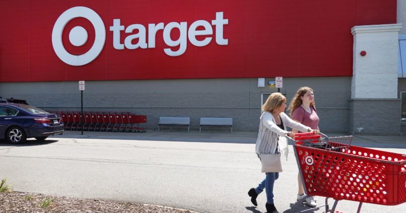 Customers shop at a Target store in Chicago on Aug. 16, 2023.