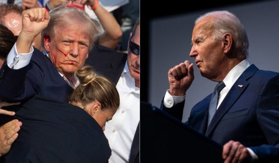 Democrats are beginning to see what the chances of President Joe Biden, right, are of defeating former President Donald Trump in November's election following a failed assassination attempt on Trump, left, on Saturday.