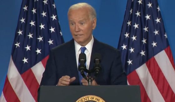 President Joe Biden addresses reporters on Thursday at the White House.