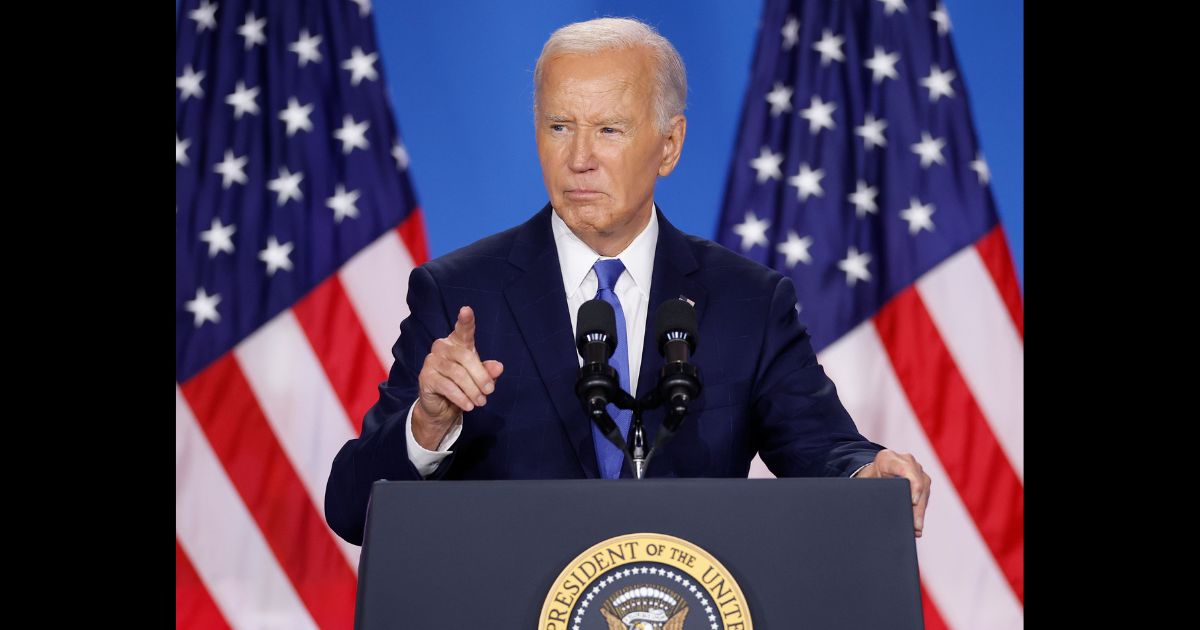 U.S. President Joe Biden holds news conference at the 2024 NATO Summit on July 11, 2024 in Washington, DC.