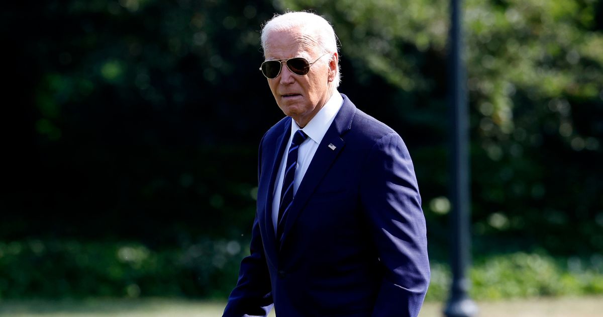 U.S. President Joe Biden departs the White House on July 15, 2024 in Washington, DC.