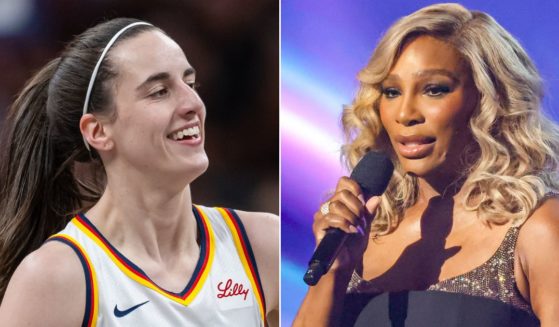 Indiana Fever's Caitlin Clark, left, had a gracious response to a "white people" joke made by Serena Williams during the 2024 ESPY Awards on July 11.