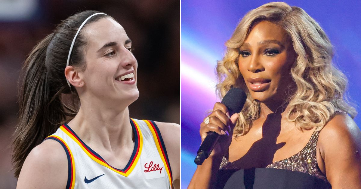 Indiana Fever's Caitlin Clark, left, had a gracious response to a "white people" joke made by Serena Williams during the 2024 ESPY Awards on July 11.