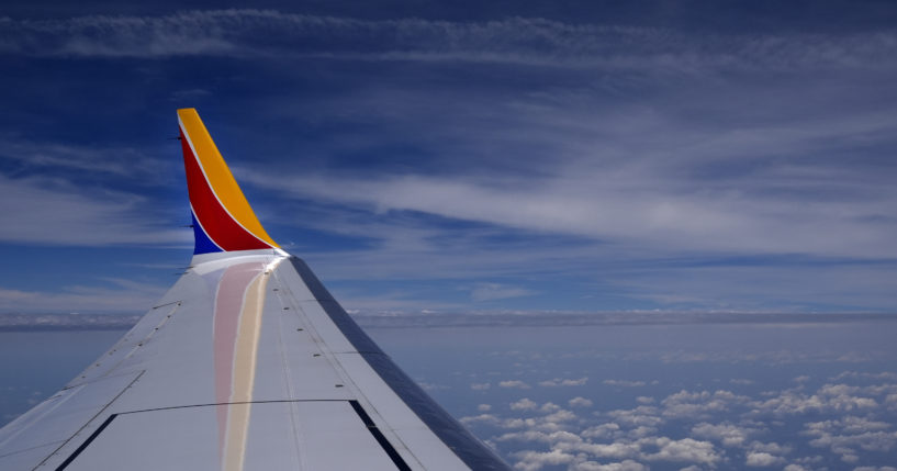 A Southwest Airlines Boeing 737 Max 8 passenger jet flies over the central United States heading for Chicago from Tulsa, Oklahoma., June 15. A Southwest Airlines jet that was damaged after experiencing an unusual "Dutch roll" during a flight is back in service.