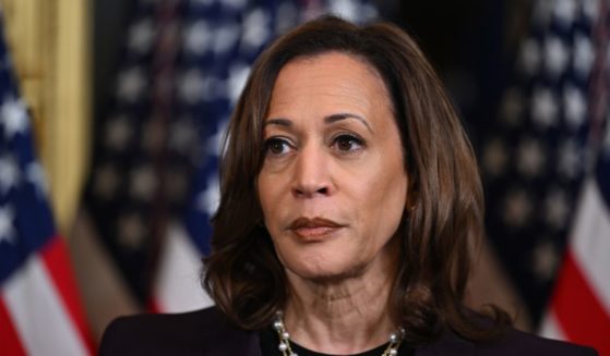 Vice President Kamala Harris speaks to reporters after meeting with Israeli Prime Minister Benjamin Netanyahu in the Vice President's ceremonial office in the Eisenhower Executive Office Building in Washington, D.C., on July 25.