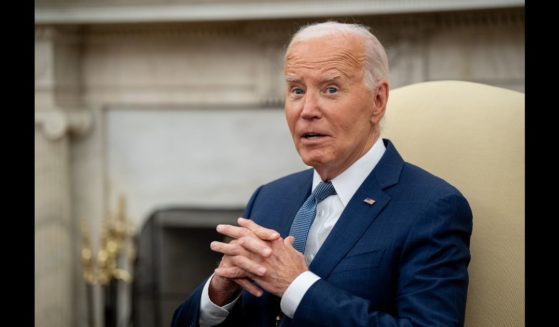 U.S. President Joe Biden speaks during a meeting with Israeli Prime Minister Benjamin Netanyahu in the Oval Office at the White House on July 25, 2024 in Washington, DC.