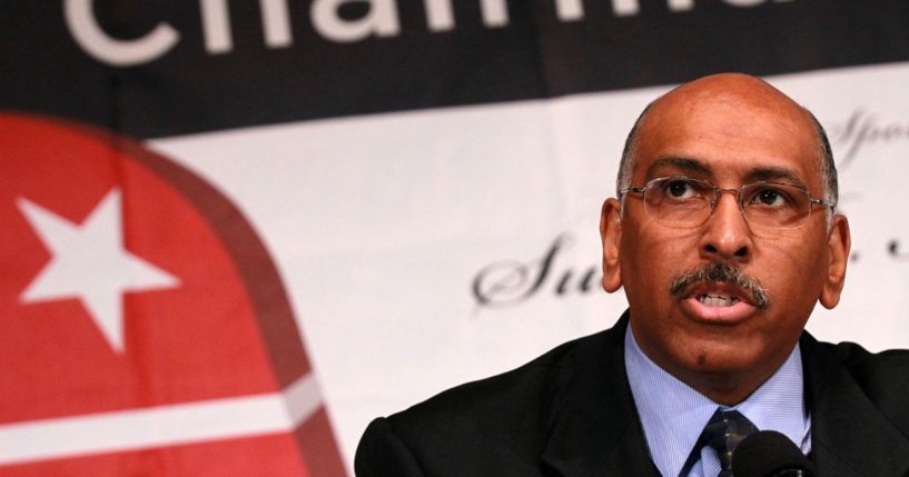 Former Republican National Committee Chairman Michael Steele participates in a debate between chairmanship candidates of the RNC, co-sponsored by Americans for Tax Reform and the Daily Caller, at the National Press Club January 3, 2011 in Washington, DC.