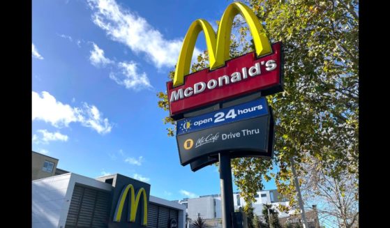 A McDonald's emblem adorns the front of one of their outlets in Sydney on July 4, 2024.