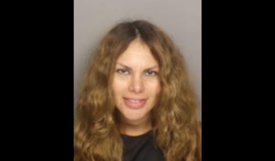 This mug shot shows Michelle Silva Perez, a transgender 'woman' who allegedly attacked a shelter in Greenville, South Carolina on July 18, 2024.