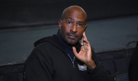 Van Jones addresses the audience at a panel discussion of "The First Step" at Laemmle Royal on February 25, 2023 in Los Angeles, California.