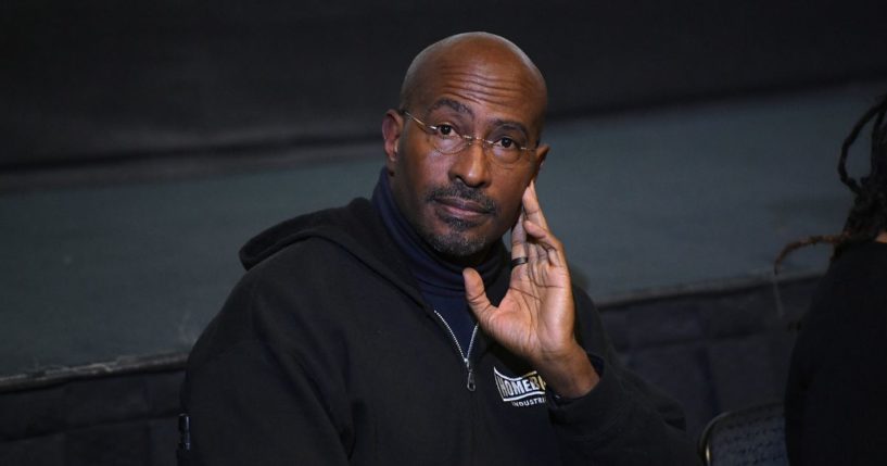 Van Jones addresses the audience at a panel discussion of "The First Step" at Laemmle Royal on February 25, 2023 in Los Angeles, California.