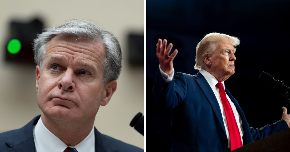 Trump Responds After FBI Director Christopher Wray Claims He Might Not Have Been Shot