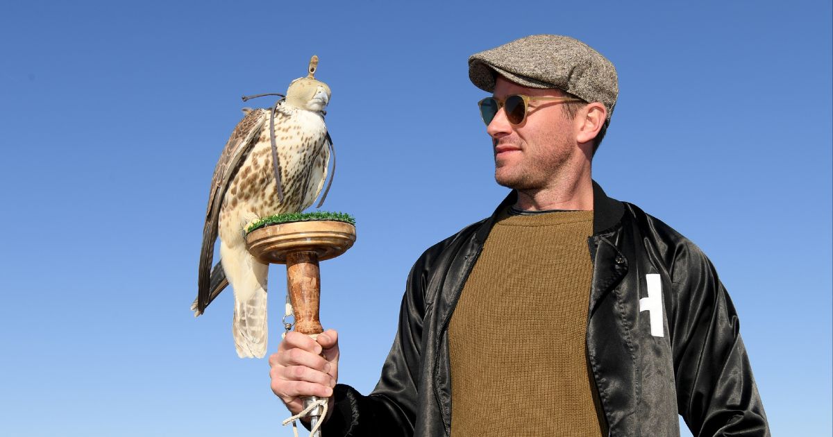 Armie Hammer attends the "Sounds Of The Sands" Desert Trip during the MDL Beast Festival on December 20, 2019, in Riyadh, Saudi Arabia.