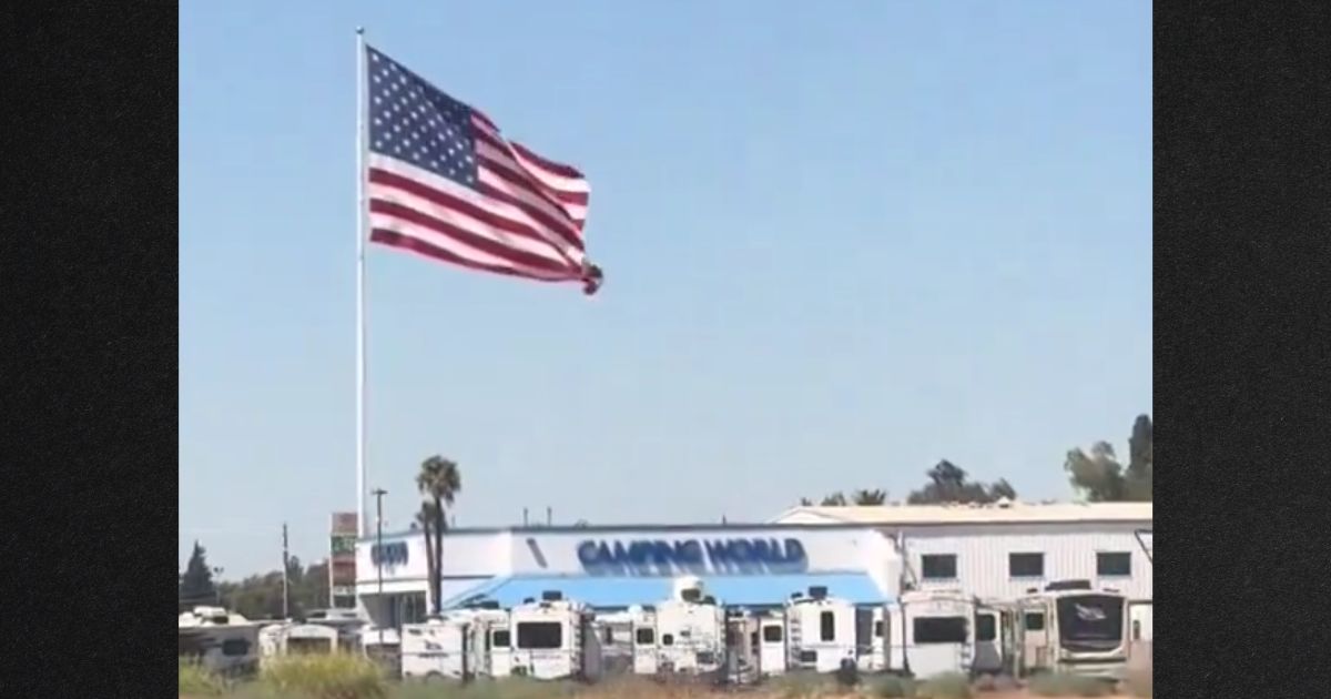 Camping World CEO Defies California County, Raises Massive US Flag After Order to Take It Down