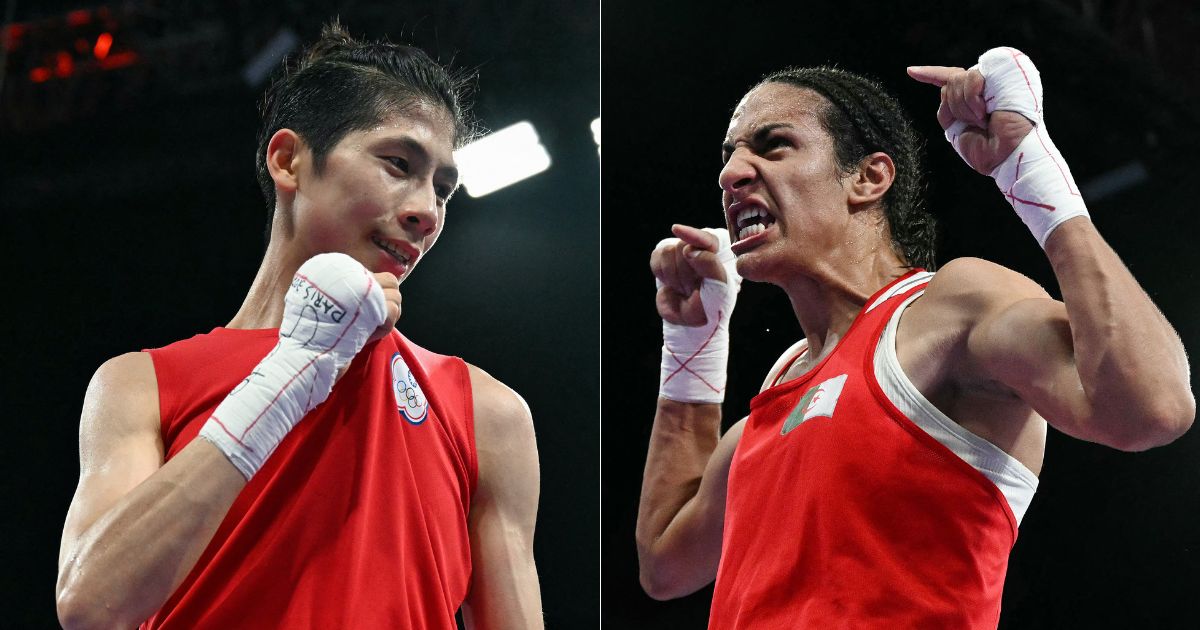 Taiwan's Lin Yu-ting, left, and Algeria's Imane Khelif, right, are at the center of a controversy in Olympic women's boxing after both were disqualified from the International Boxing Association's women's championship last year after failing a sex chromosome test.