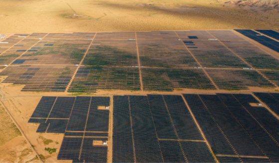 The Kayenta Solar Plant is seen in Kayenta, Arizona, on June 23. (