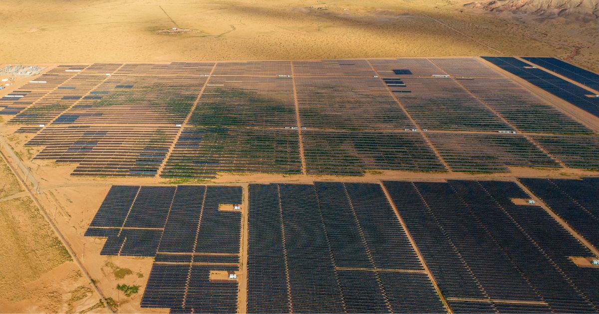 The Kayenta Solar Plant is seen in Kayenta, Arizona, on June 23. (