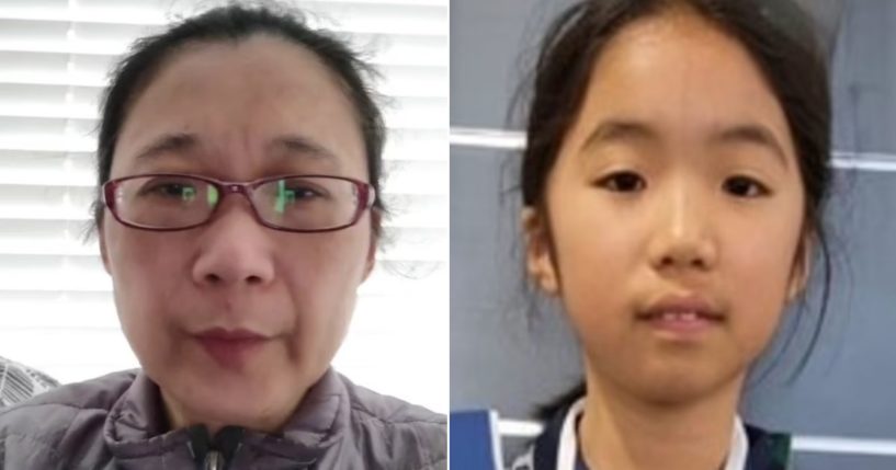 Ten-year-old Sophie Wang, right, of Carrara in Australia's Gold Coast was found dead at her home. Her mother, Yingying Xu, 46, has been charged in the girl's murder.