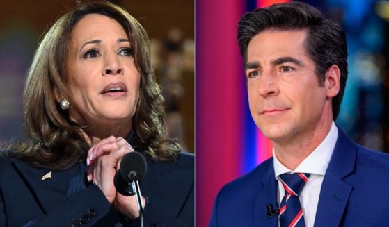 On Monday's episode of "The Five," Jesse Watters, right, made a statement about Vice President Kamala Harris, left, that many liberals on social media are upset over because their heads are in the gutter.