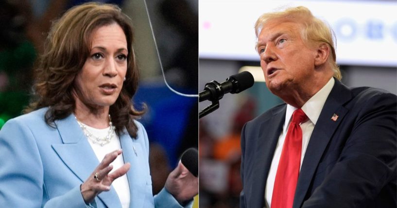 Vice President Kamala Harris, left, is scheduled to debate former President Donald Trump, right, on Sept. 10, but ABC has rejected Harris' requested rules changes for the event.