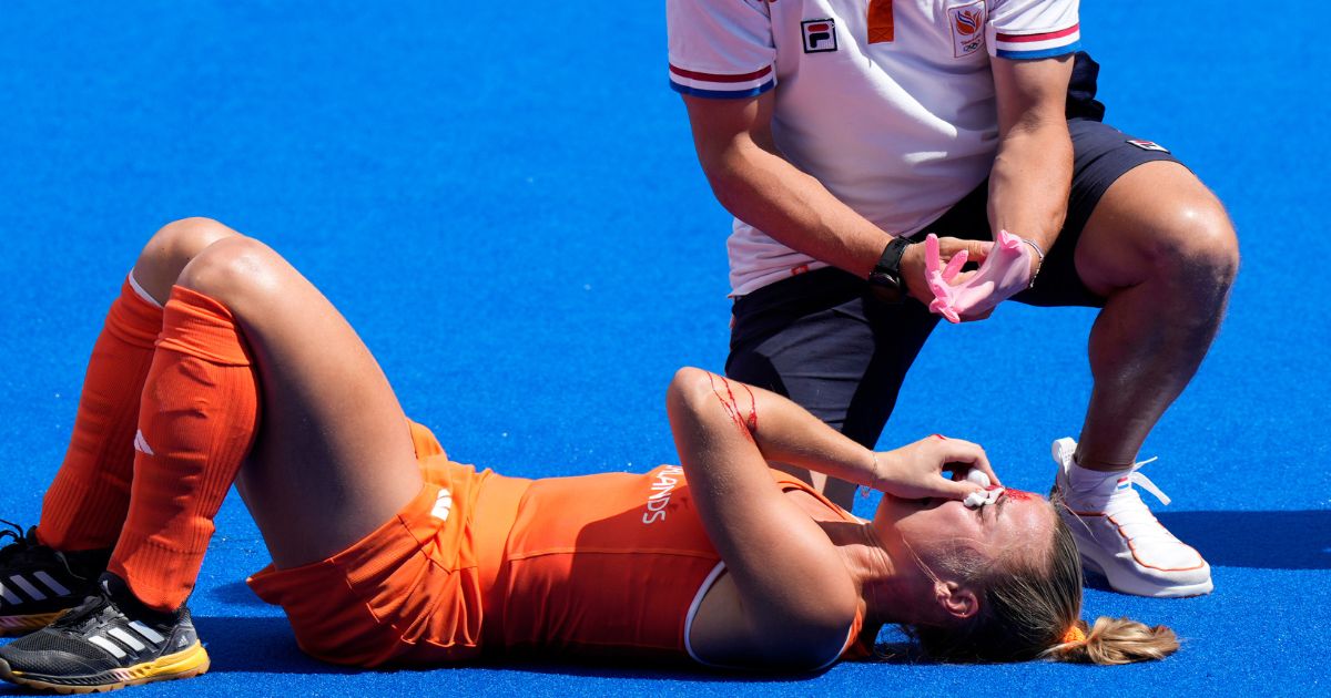 Female Olympic Hockey Player Left Covered in Blood After Freak Injury During Horrifying Moment