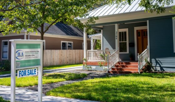 A home available for sale is pictured in Austin, Texas, on Oct. 16, 2023.