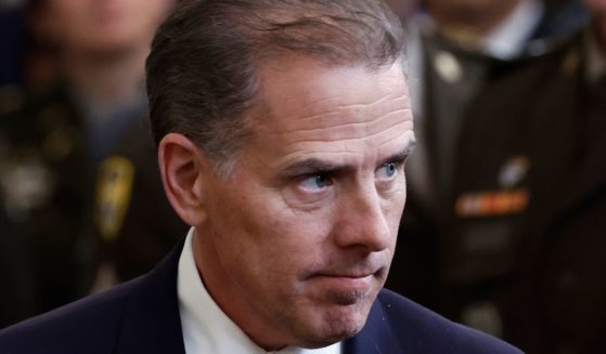 Hunter Biden departs from a Medal of Honor ceremony in the East Room of the White House in Washington, D.C., on July 3.