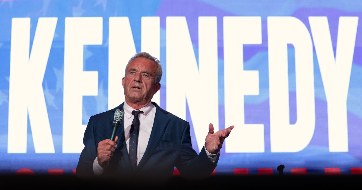 Independent presidential candidate Robert F. Kennedy Jr. speaks at the Libertarian National Convention in Washington, D.C., on May 24.