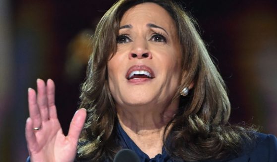 Vice President Kamala Harris speaks on the fourth and last day of the Democratic National Convention in Chicago, Illinois, on Thursday.