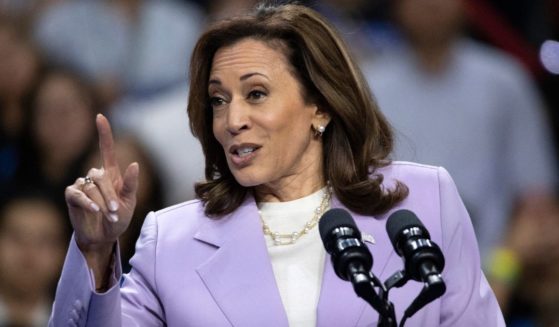 Vice President Kamala Harris speaks during a campaign rally in Las Vegas, Nevada, on Saturday.