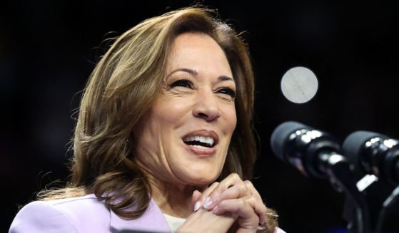 Vice President Kamala Harris speaks during a campaign rally in Las Vegas, Nevada, on Saturday.